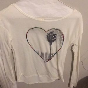 White long sleeve with heart